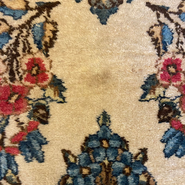 Vintage Rug, 1' 11 x 4' 3 White