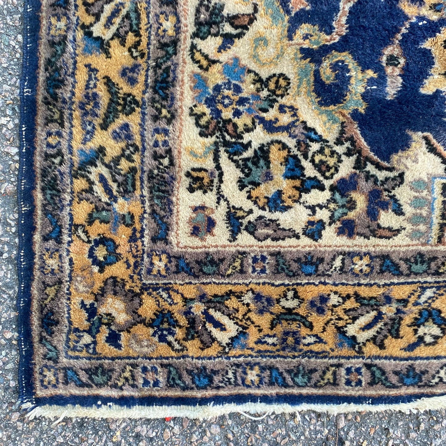 Vintage Rug, 3' 10 x 7' Blue