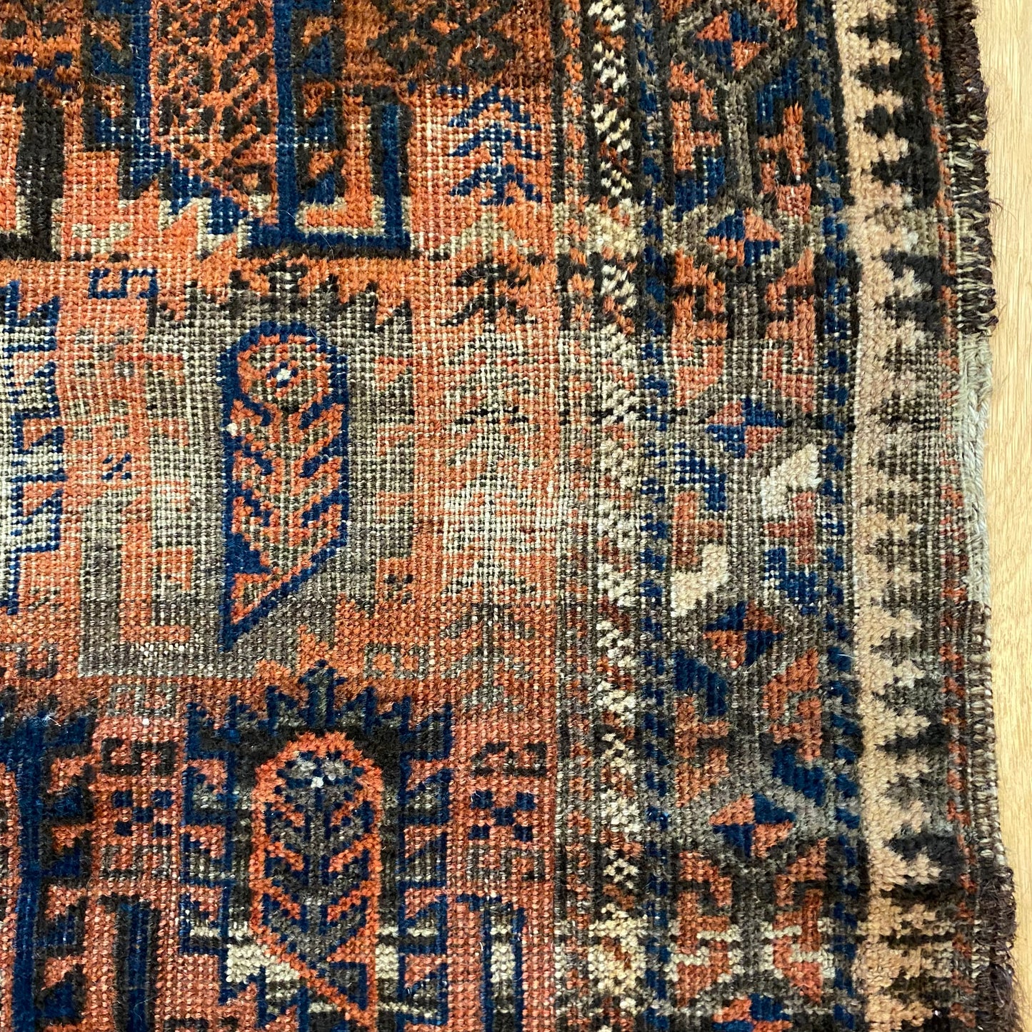 Antique Rug, 2' 10 x 5' 4 Brown