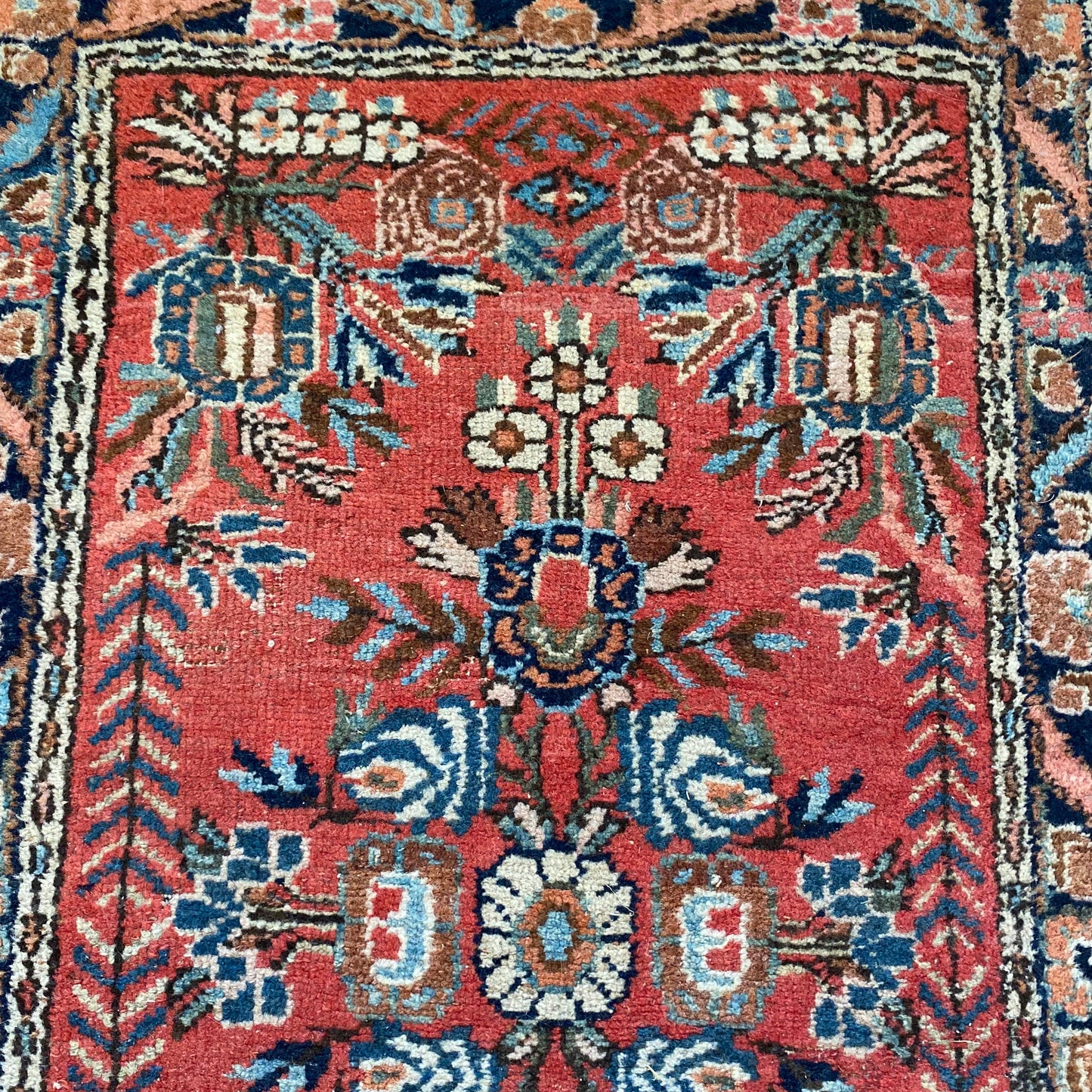 Vintage Rug, 2' x 3' Red