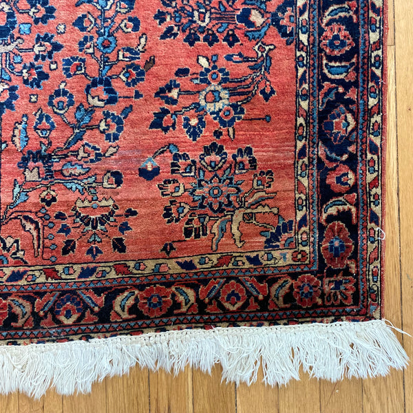 Vintage Rug, 3' 5 x 5' 2 Pink