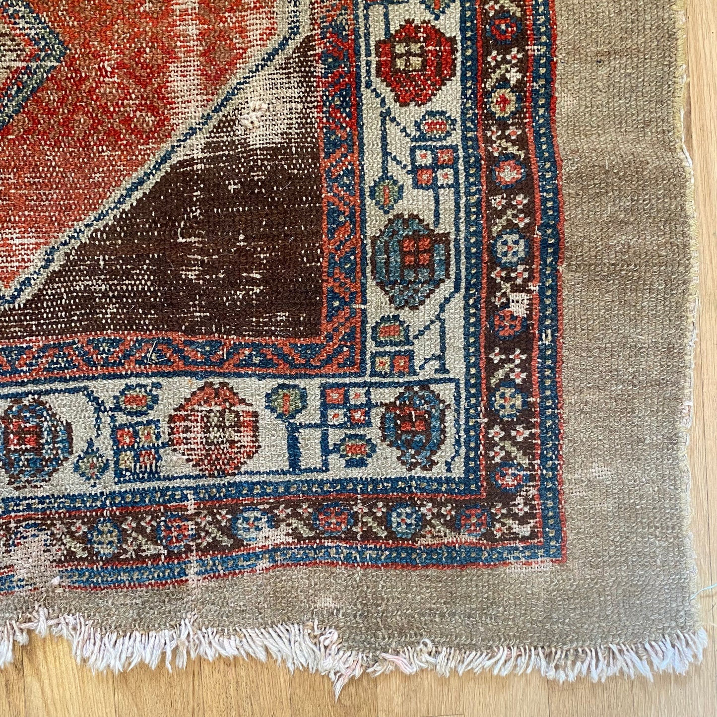 Persian Serab Rug, 2' 11 x 3' 9 Vintage Brown