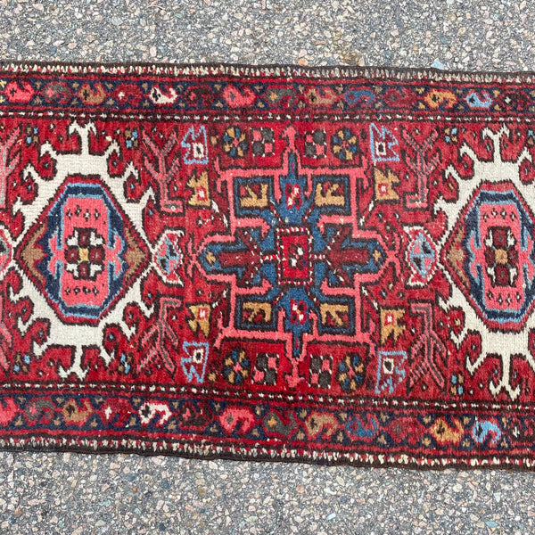 Vintage Rug, 1' 9 x 5' 2 Red