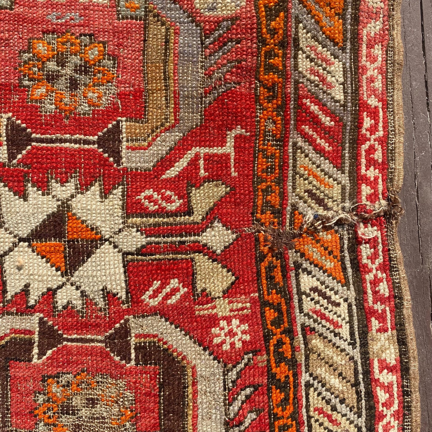Vintage Rug, 3' 10 x 6' Orange