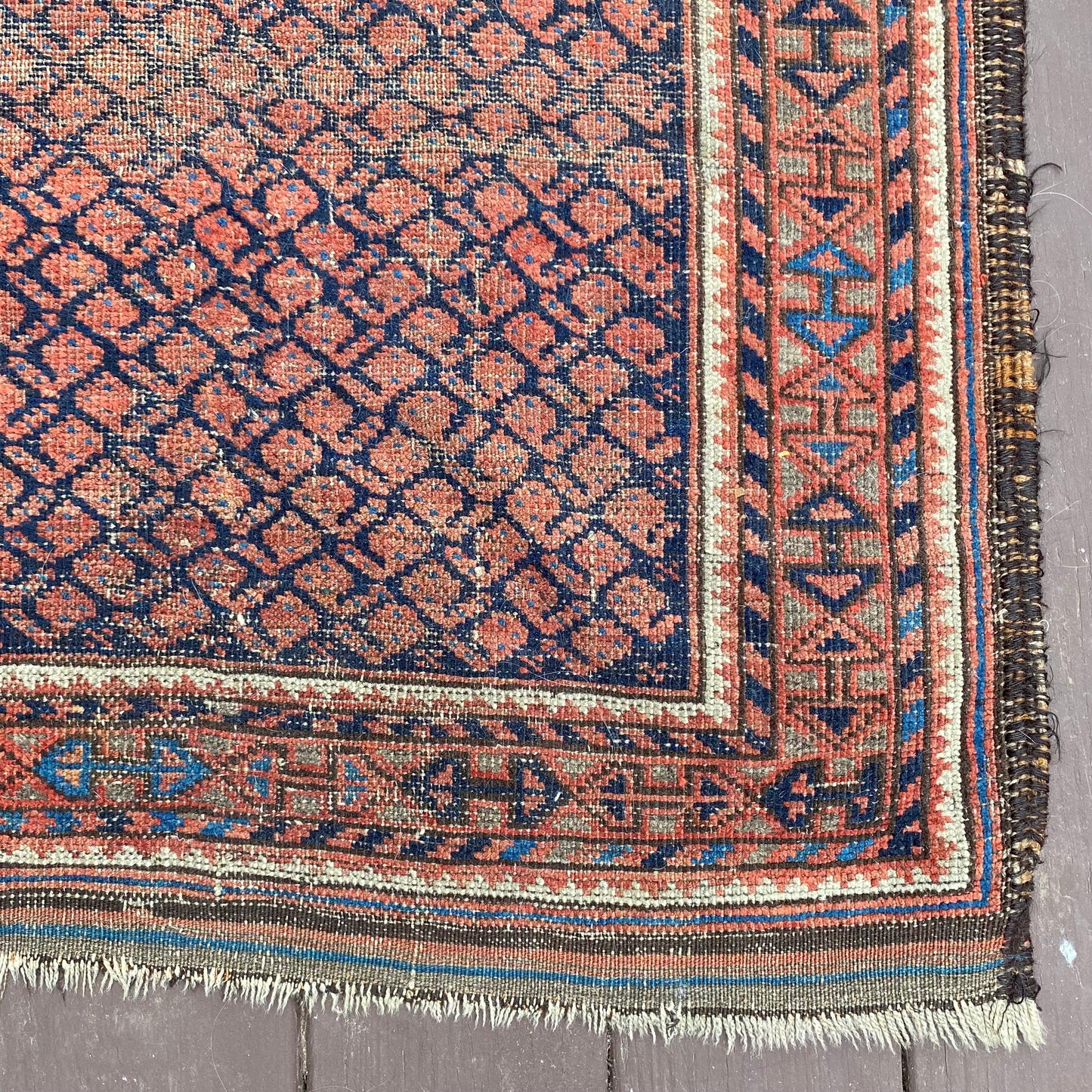 Vintage Rug, 2' 9 x 5' 5 Blue