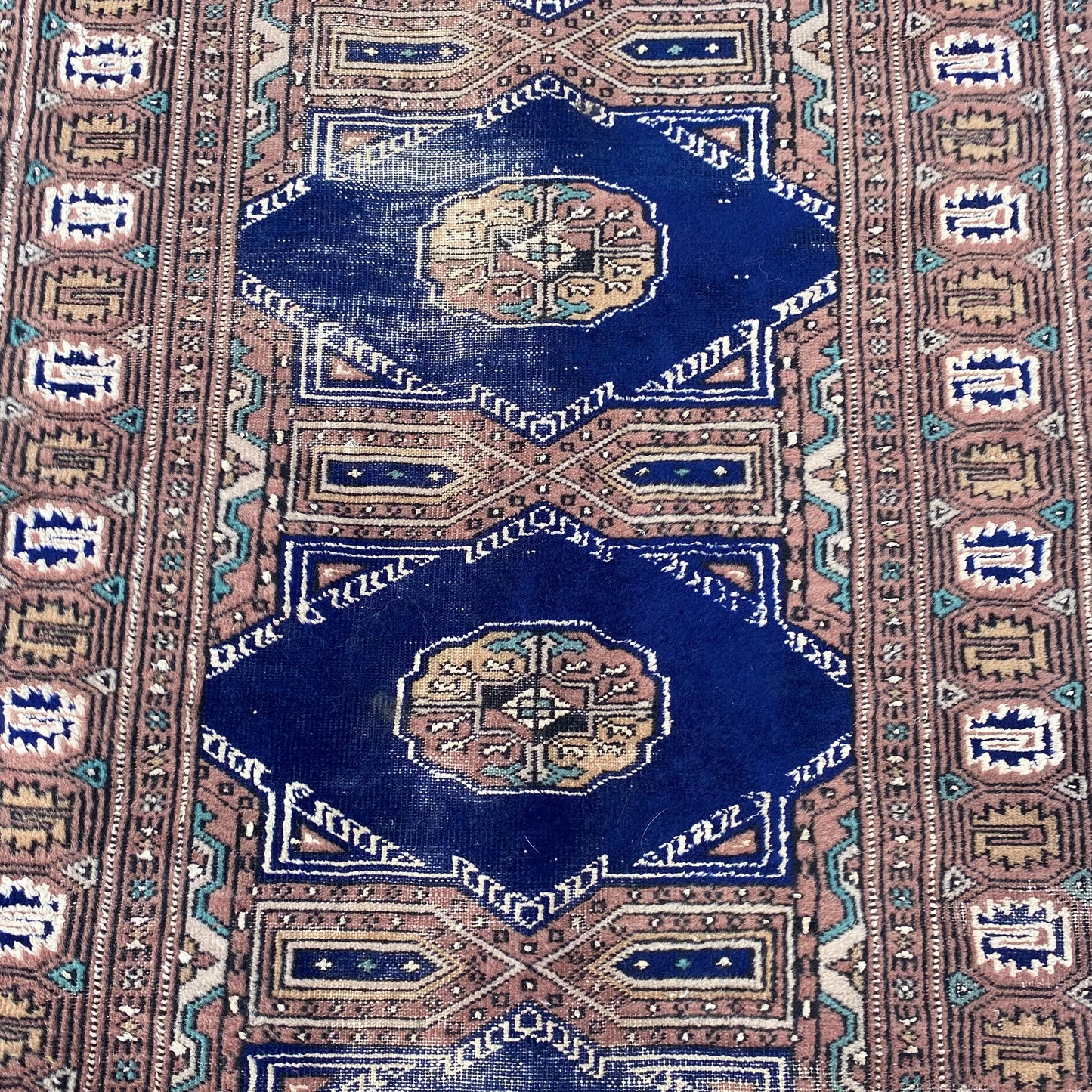 Vintage Rug, 2' 7 x 9' 11 Blue
