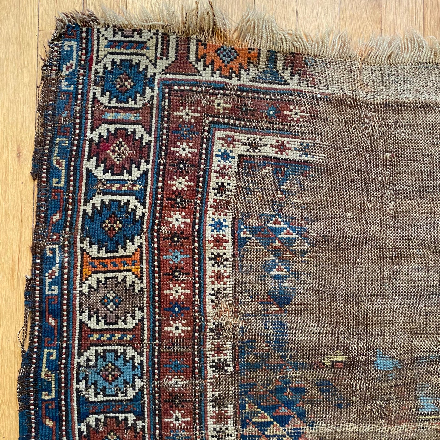 Vintage Rug, 3' 8 x 4' 9 Blue