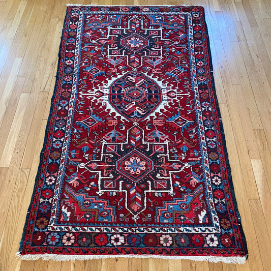 Vintage Rug, 3' 7 x 6' 3 Red
