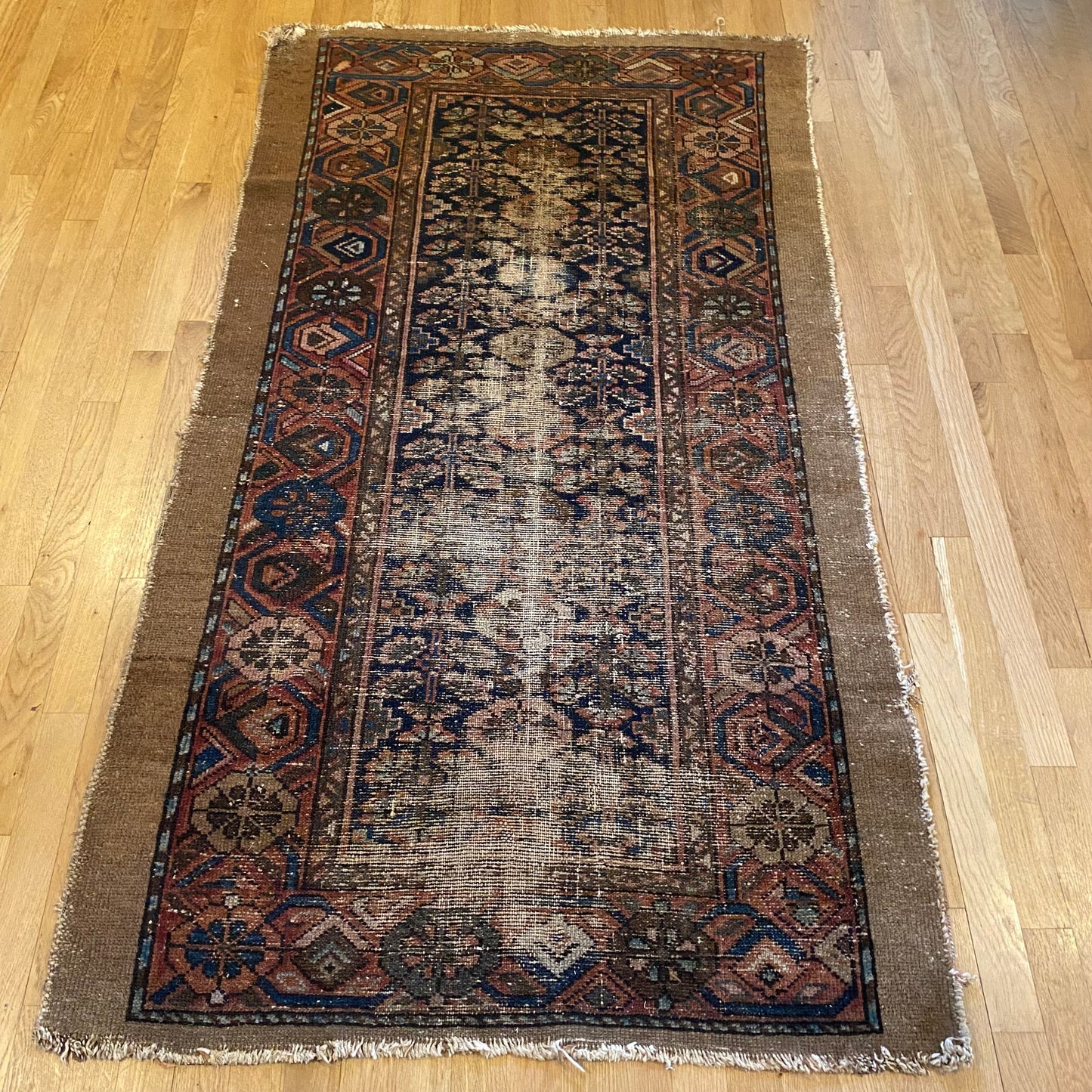 Vintage Rug, 3' 4 x 6' Blue