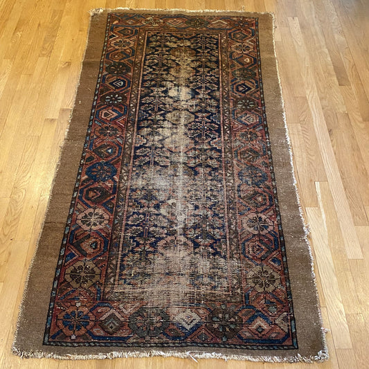 Vintage Rug, 3' 4 x 6' Blue