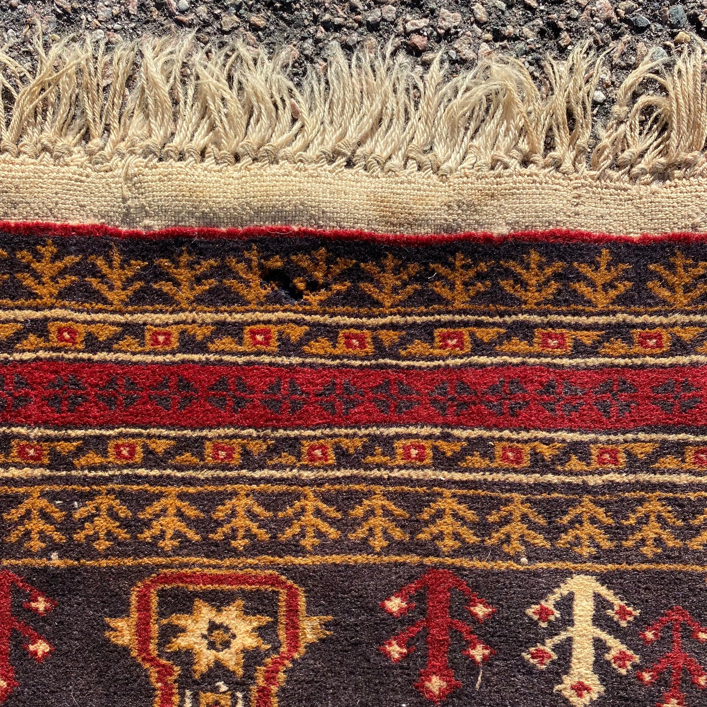 Vintage Rug, 2' 5 x 9' 3 Dark Blue