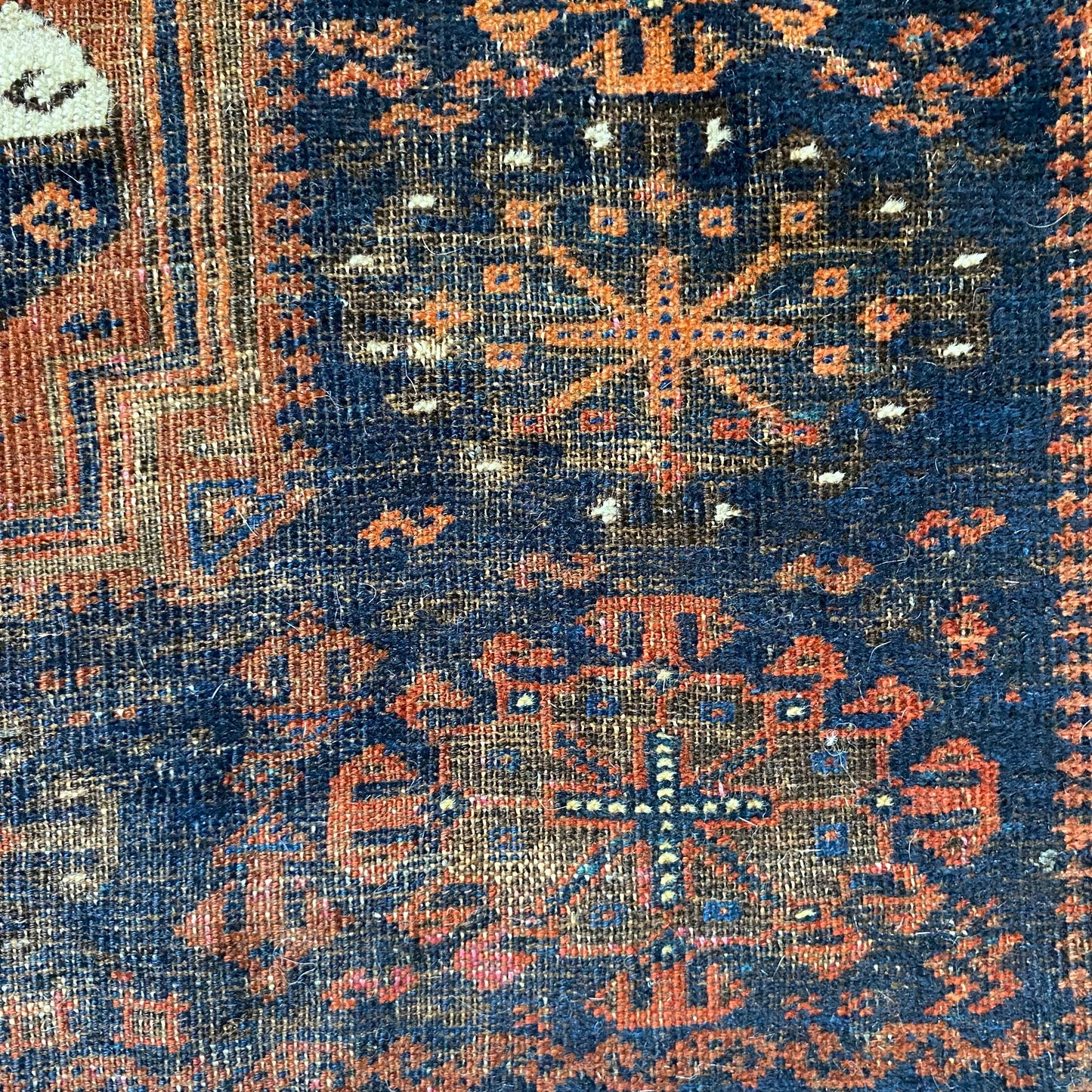 Antique Baluch, 2' 9 x 2' 8 Navy