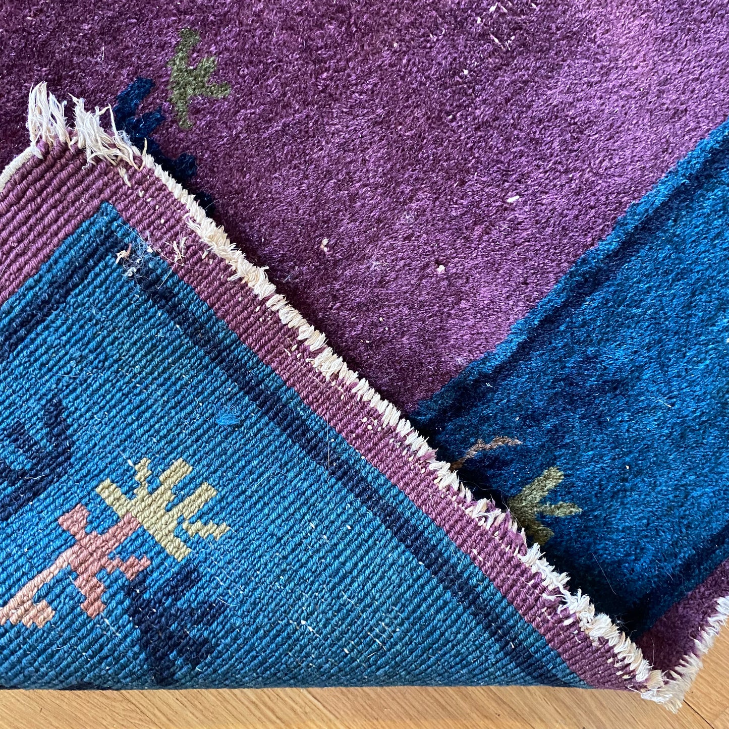 Vintage Rug, 3' 1 x 6' 8 Purple