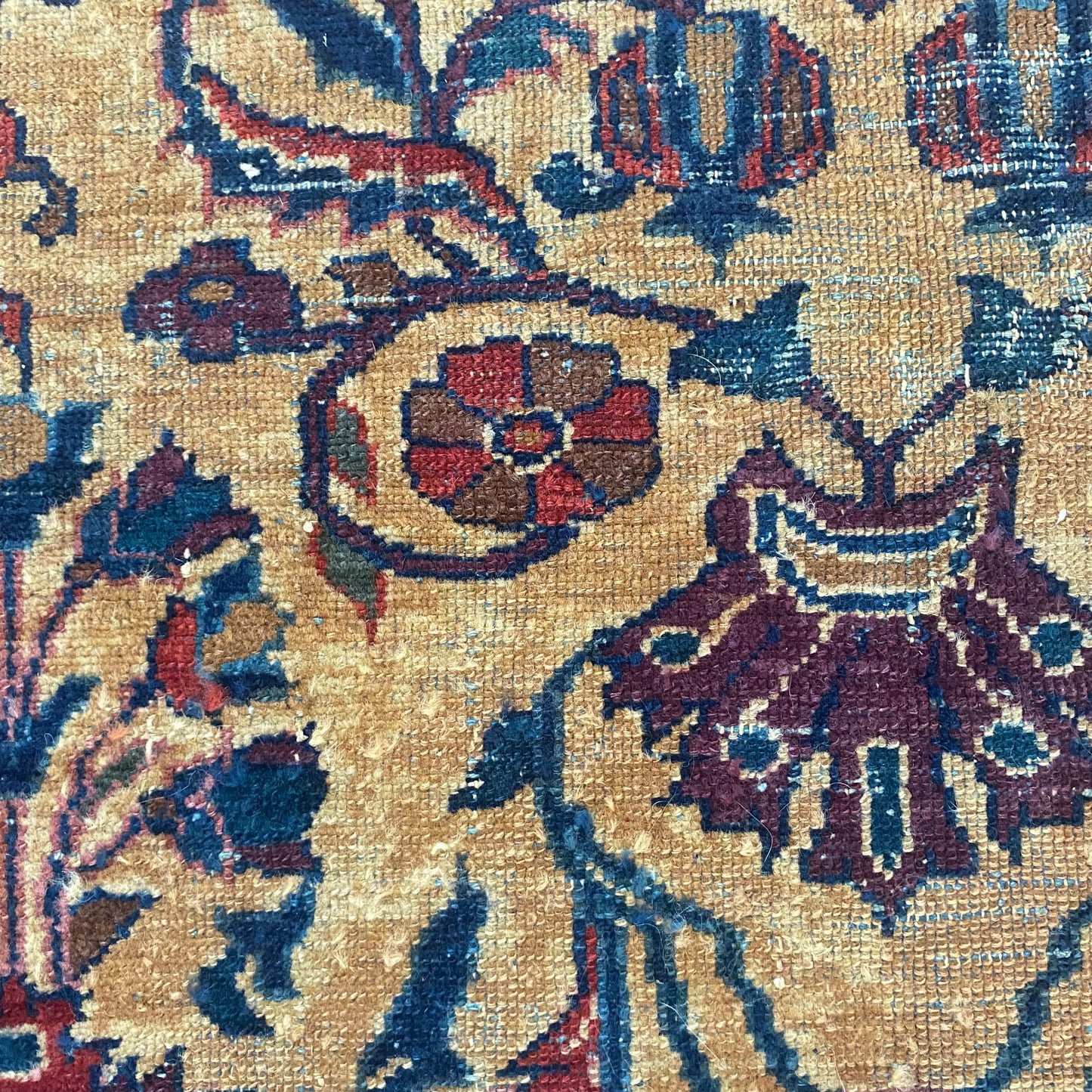 Vintage Rug, 3' 7 x 5' Gold