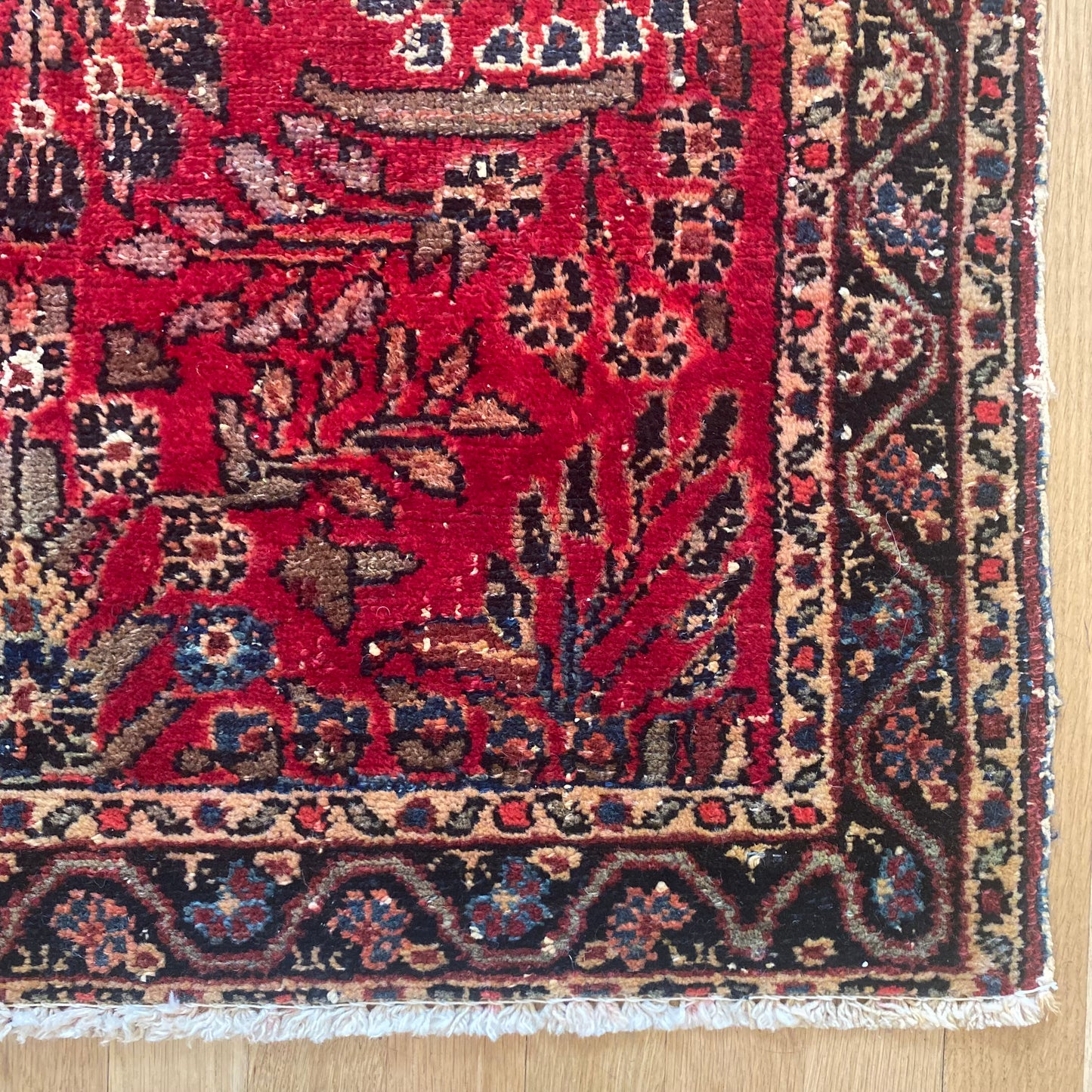 Vintage Rug, 2' 8 x 4' 2 Red