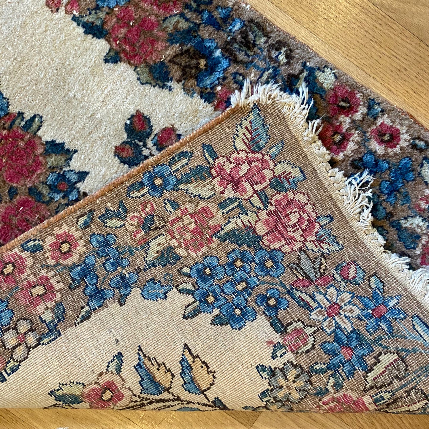 Vintage Rug, 1' 11 x 4' 3 White