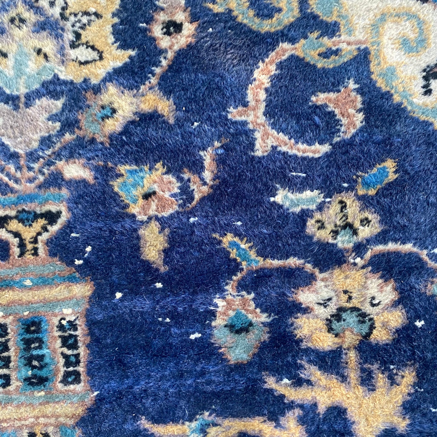 Vintage Rug, 3' 10 x 7' Blue