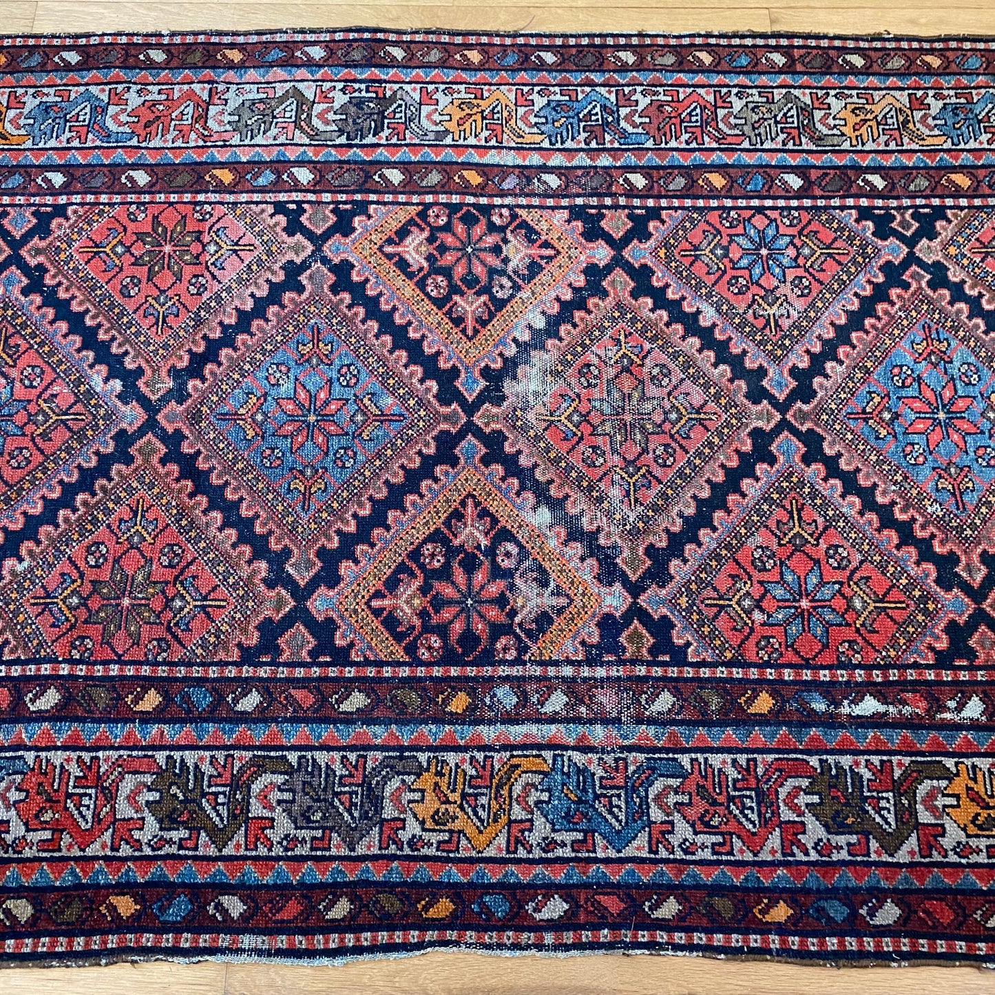 Antique Rug, 4' 1 x 6' 5 Blue