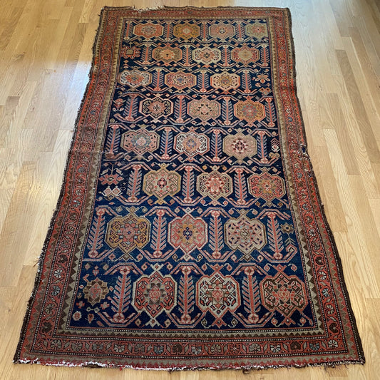 Vintage Rug, 3' 8 x 6' 7 Blue