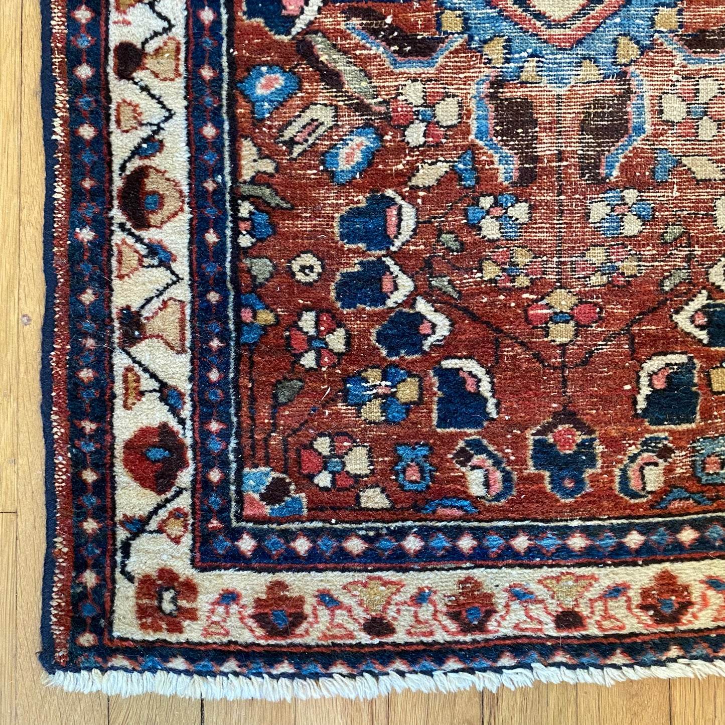 Vintage Rug, 2' 3 x 2' 10 Red-Brown