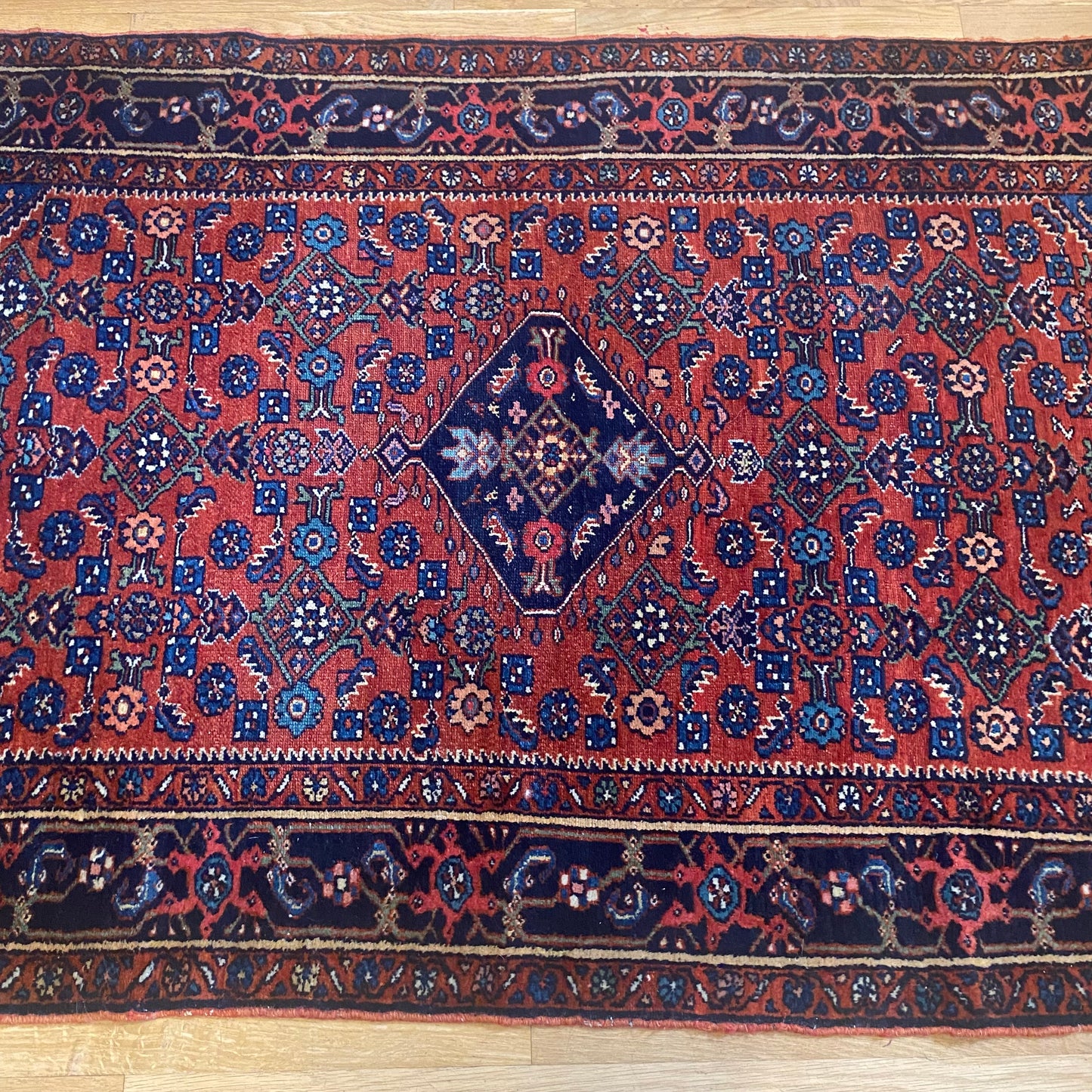 Vintage Rug, 3' 5 x 5' Red