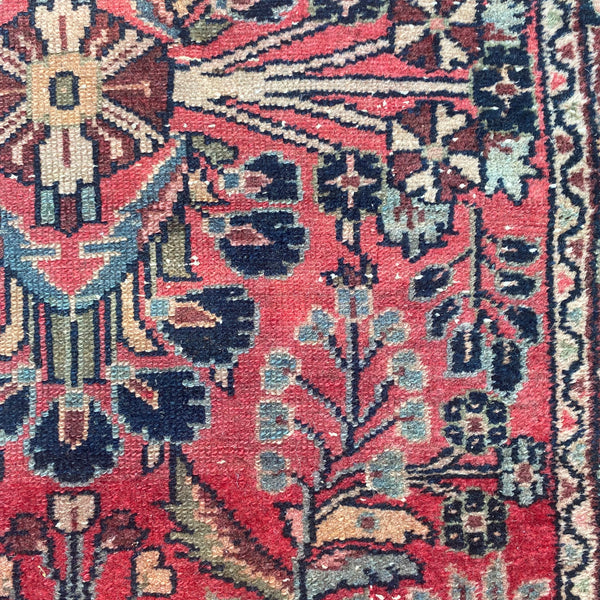 Vintage Rug, 2' 6 x 4' 11 Red