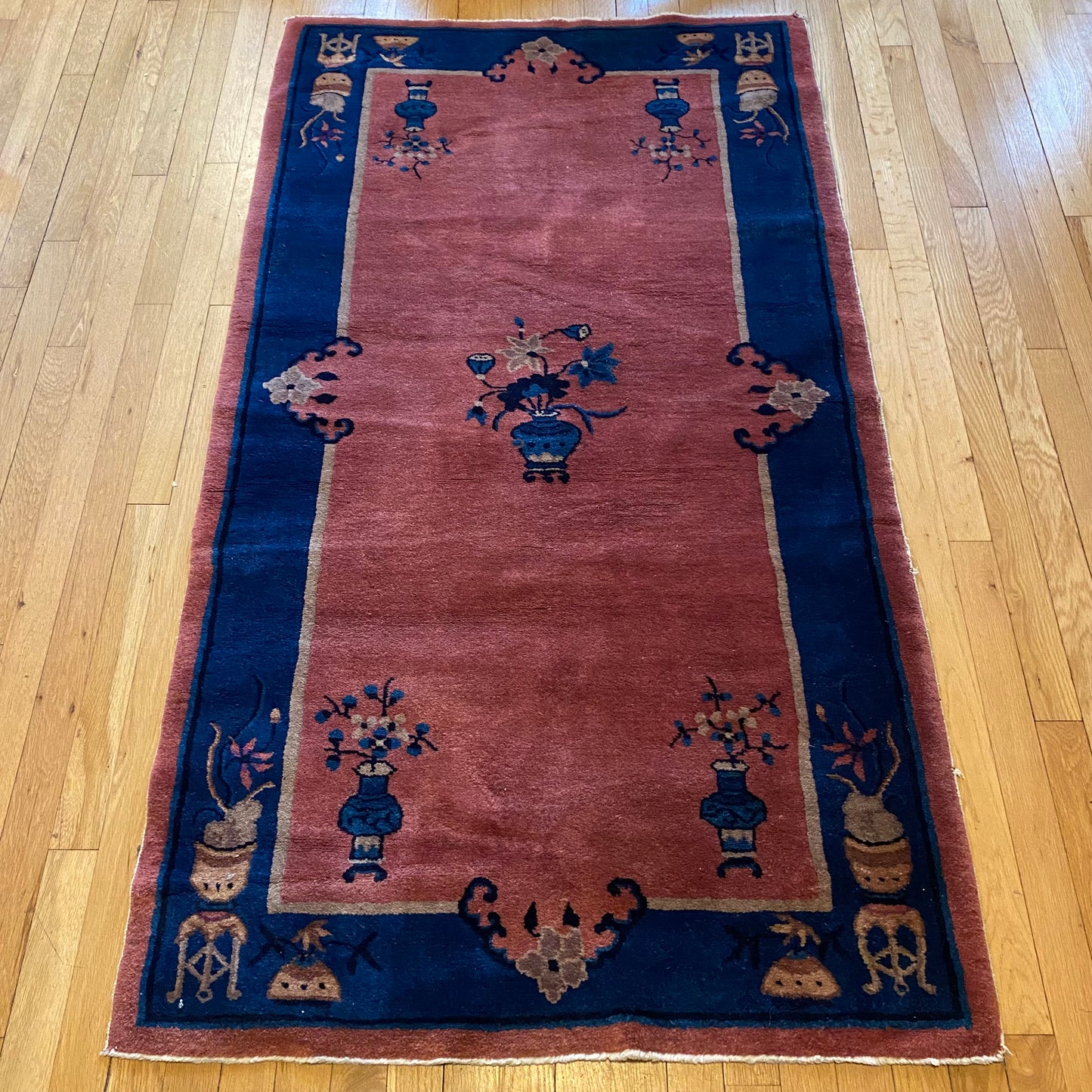 Chinese Rug, 3' 2 x 5' 9 Vintage Magenta