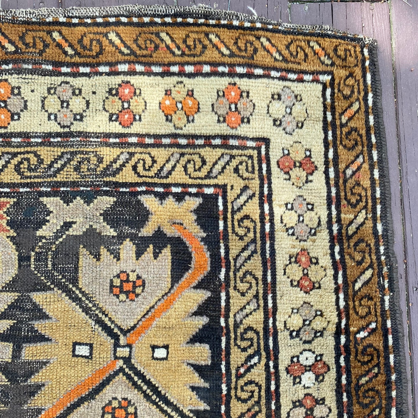 Vintage Rug, 4' 1 x 8' 8 Brown