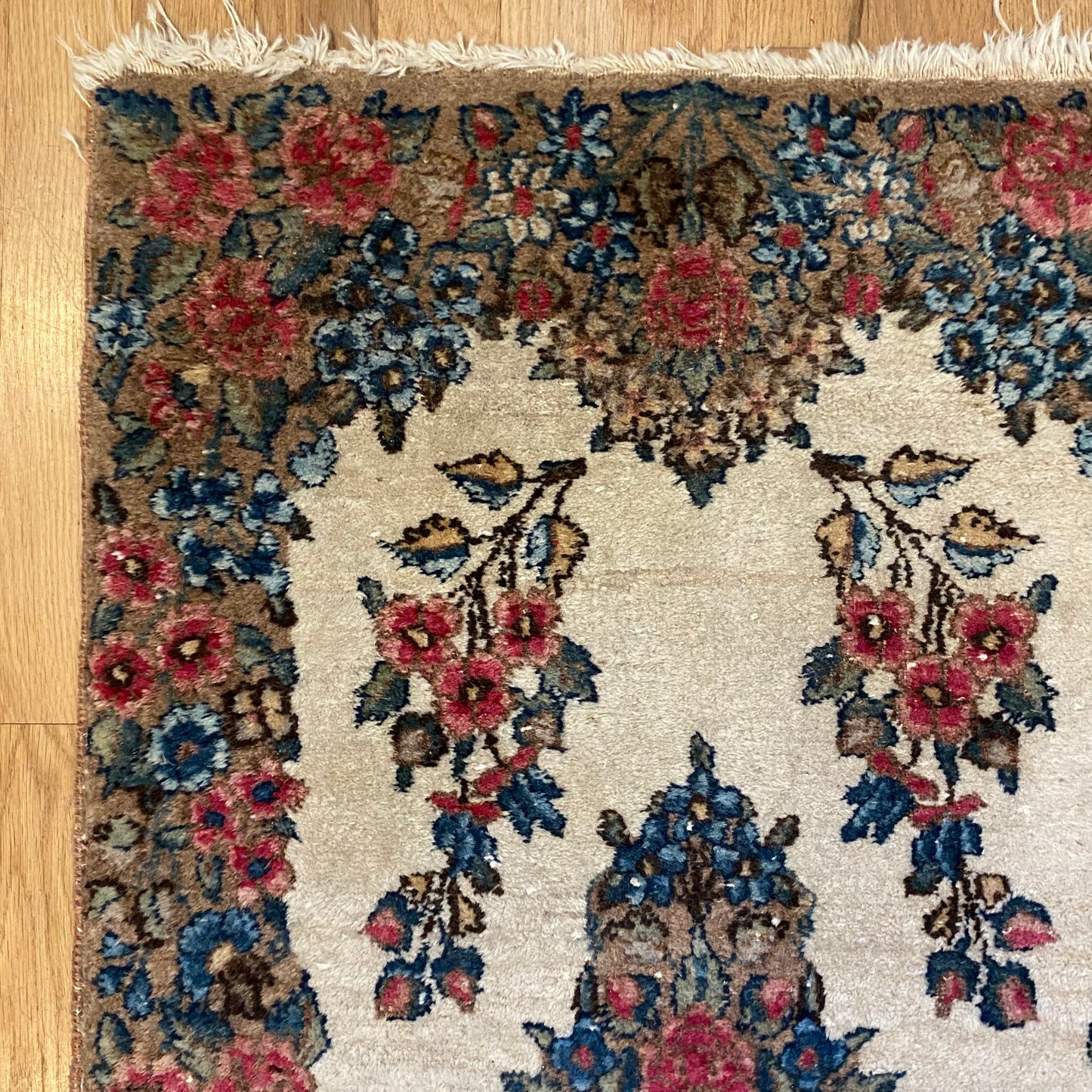 Vintage Rug, 1' 11 x 4' 3 White