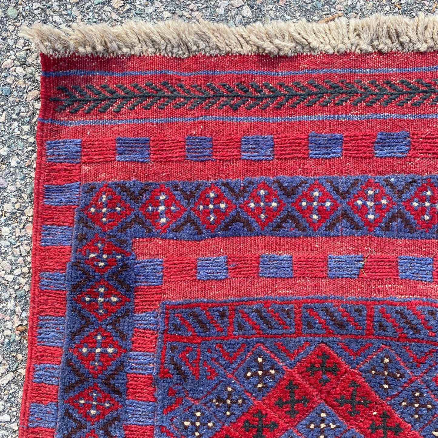 Vintage Rug, 2' 2 x 9' 2 Blue