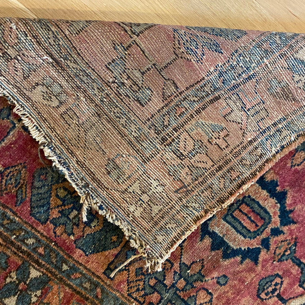 Vintage Rug, 2' 9 x 3' 10 Dark Pink