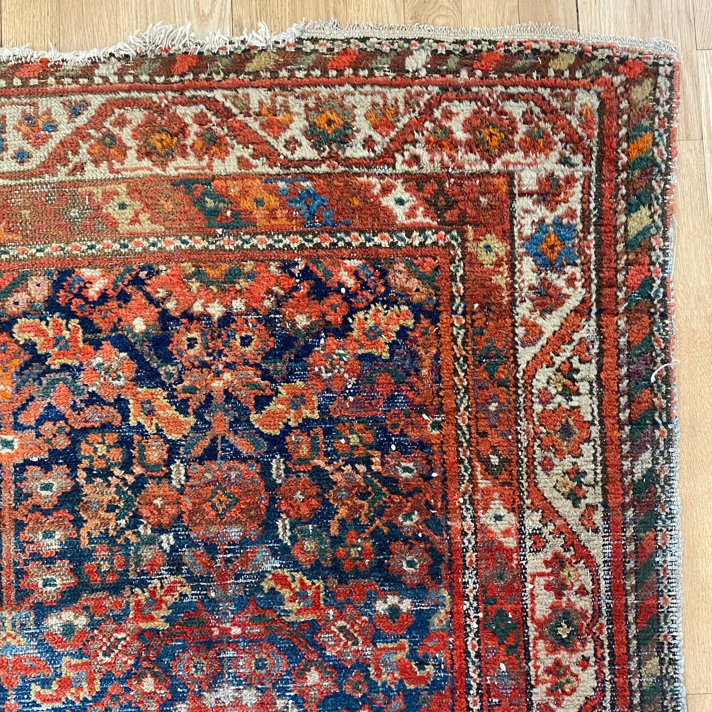 Persian Malayer, 4' 2 x 6' 3 Vintage Blue