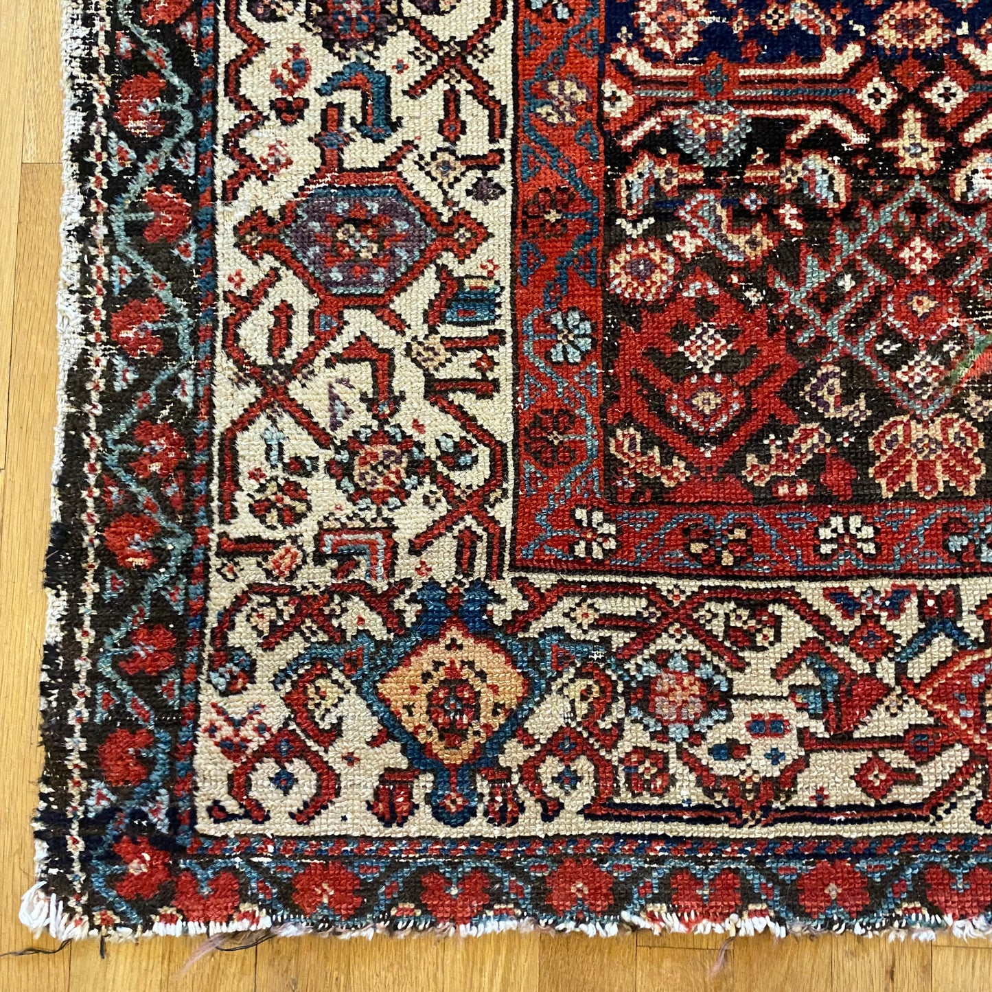 Vintage Rug, 3' 9 x 5' 8 Blue