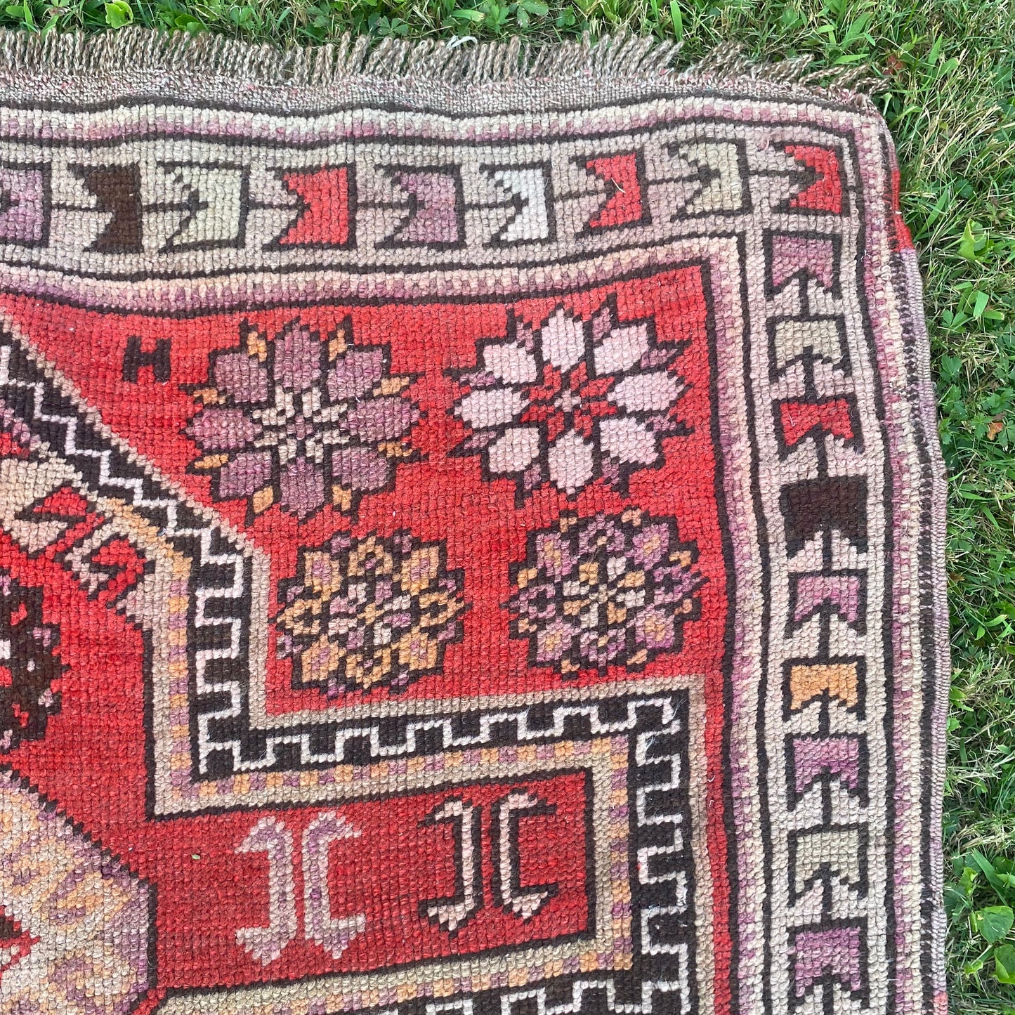 Vintage Rug, 3' 5 x 6' Red