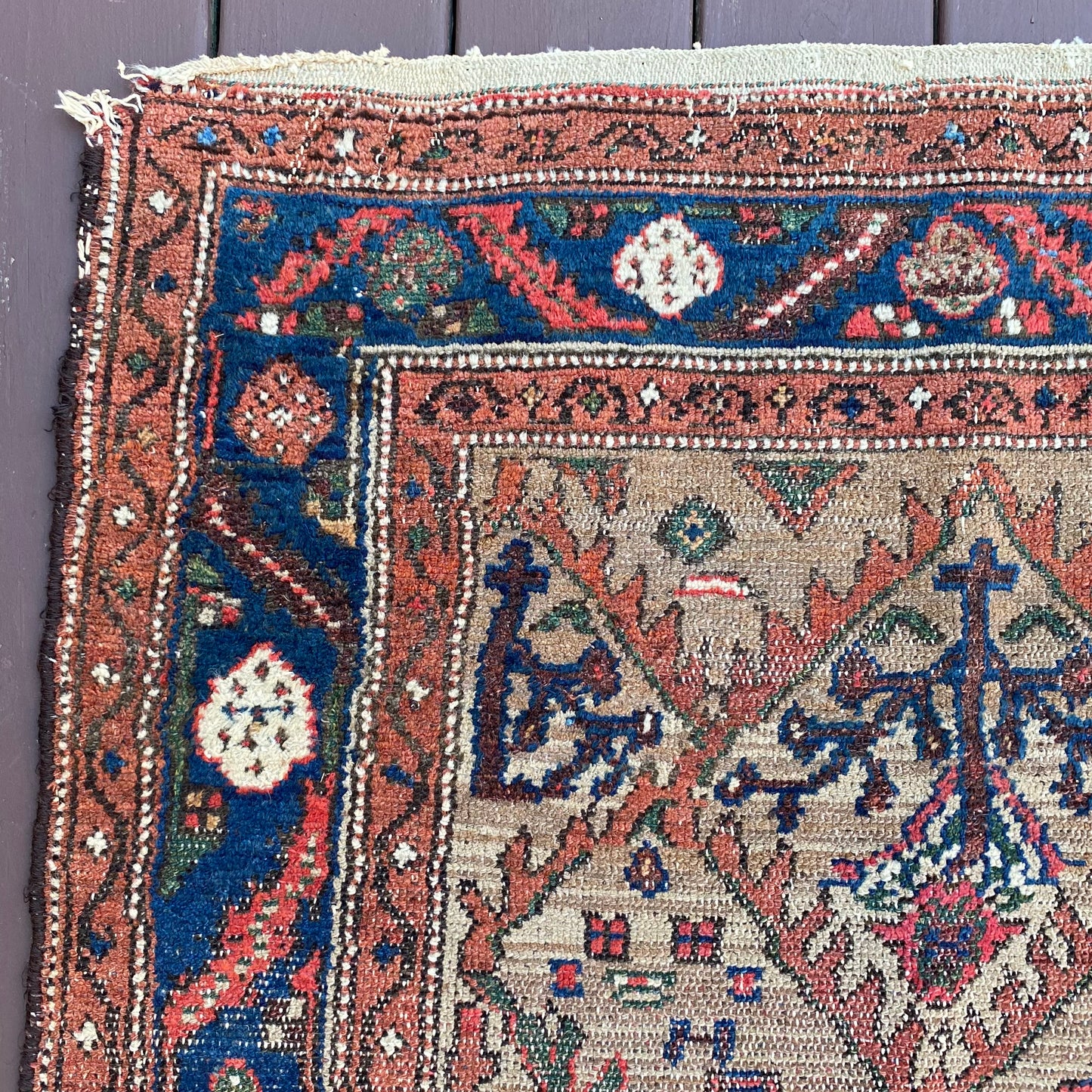 Vintage Rug, 3' 6 x 5' 8 Brown