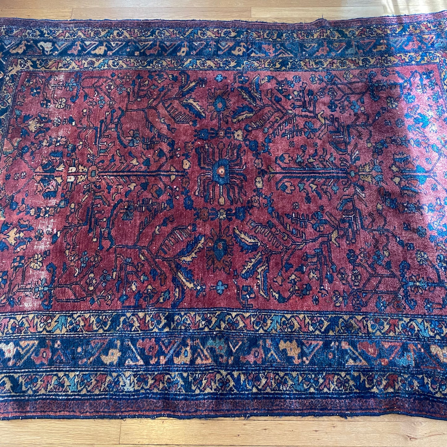 Vintage Rug, 4' 11 x 6' 4 Magenta