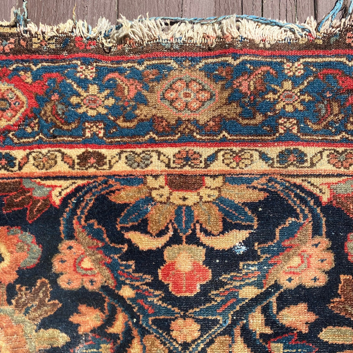 Vintage Rug, 4' 2 x 6' 8 Blue