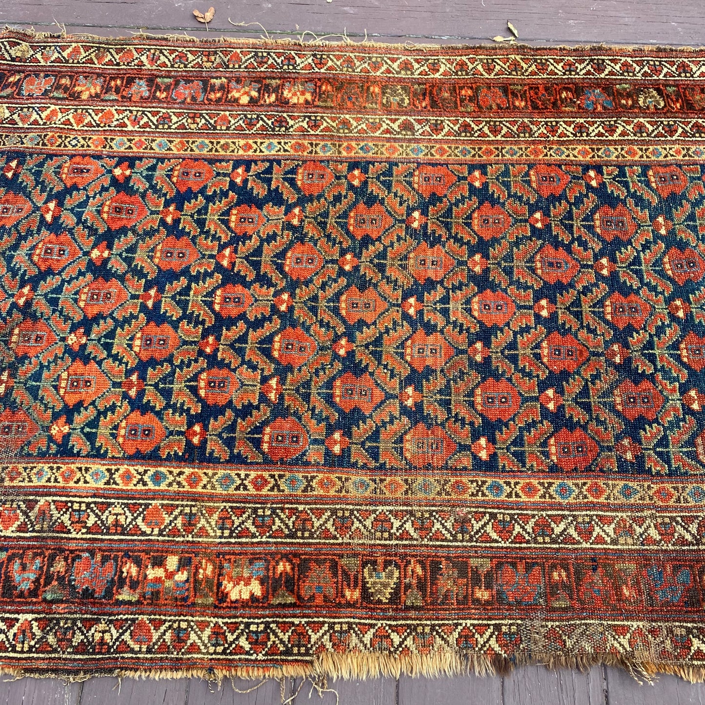 Vintage Rug, 3' 10 x 8' Blue
