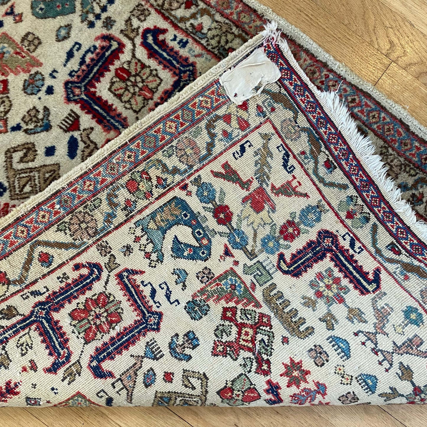 Vintage Rug, 2' 11 x 4' White