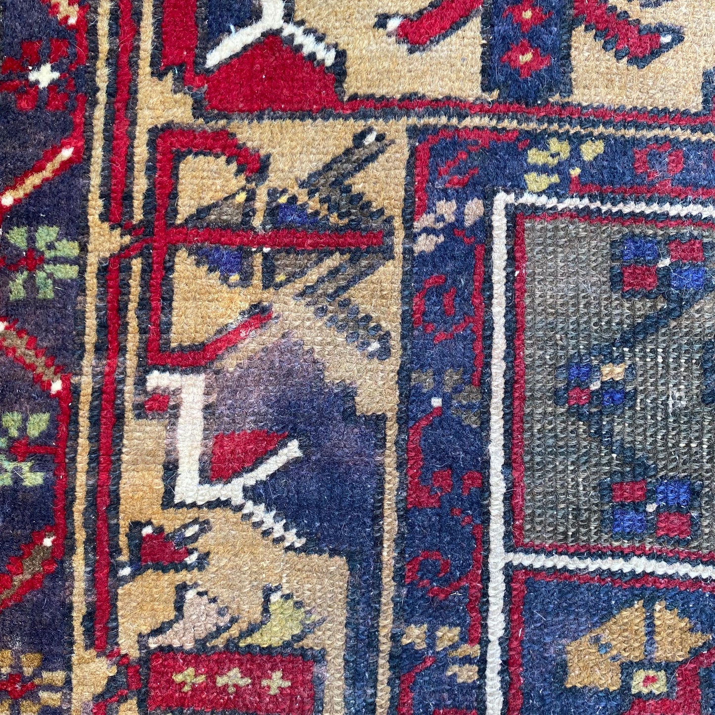 Vintage Rug, 3' 10 x 7' 4 Blue