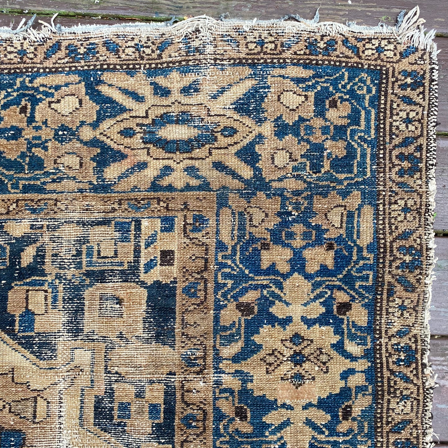 Vintage Rug, 4' 4 x 6' 8 Blue