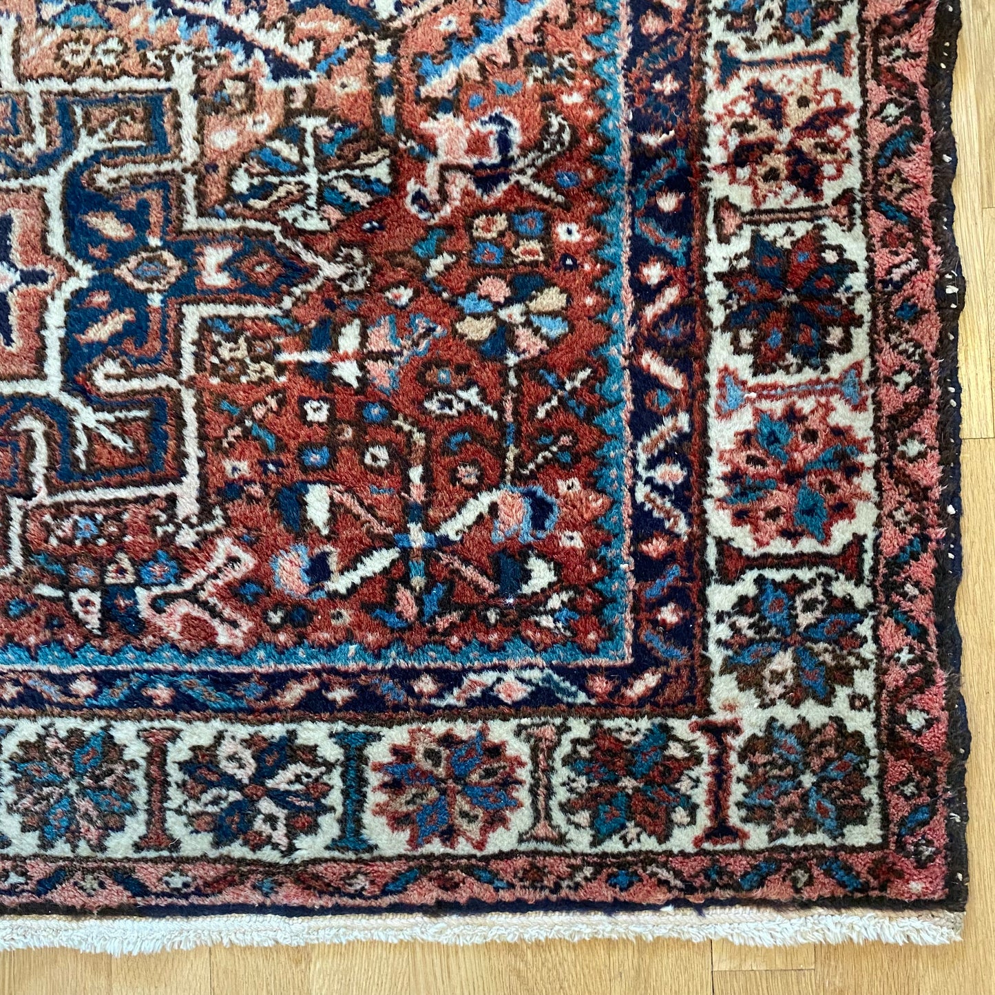 Vintage Rug, 3' 10 x 4' 10 Red