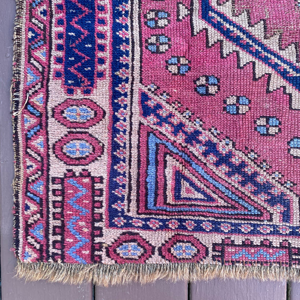 Vintage Rug, 3' 1 x 3' 10 Purple