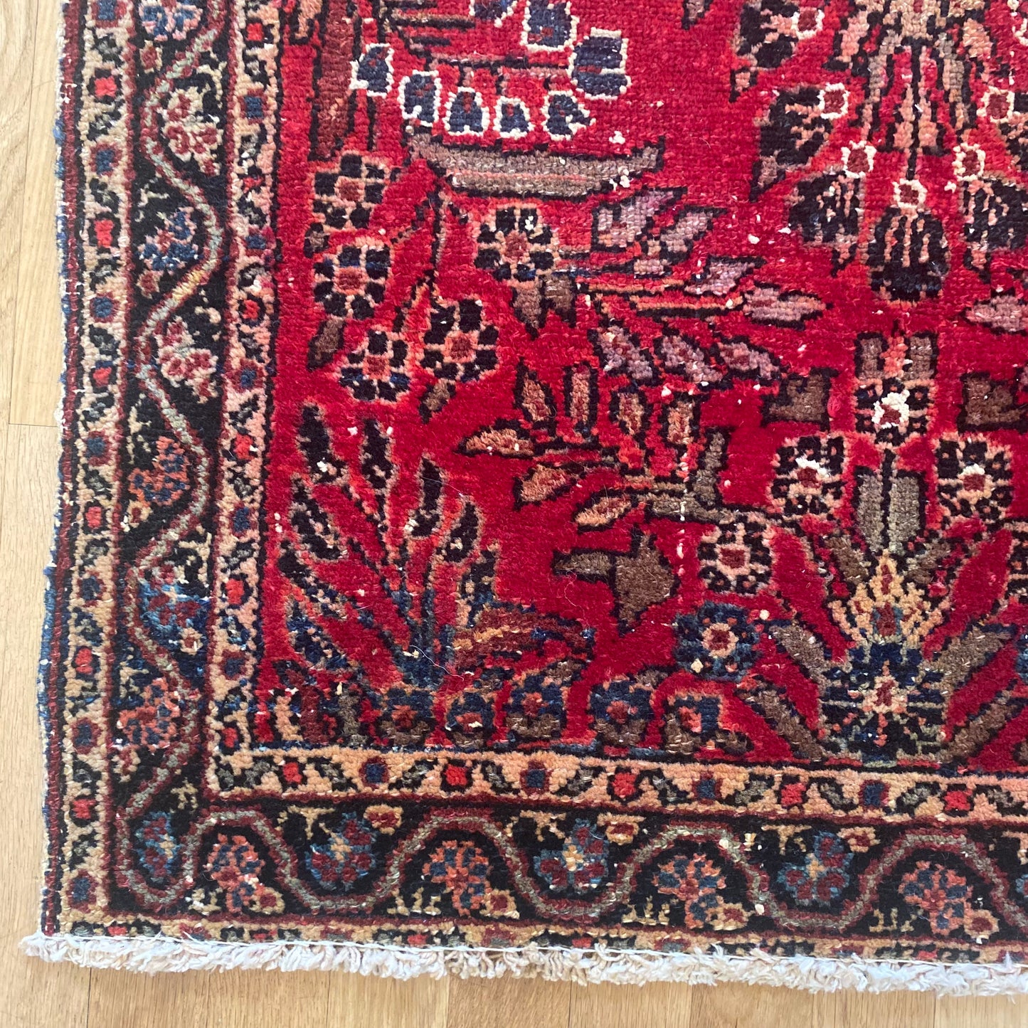 Vintage Rug, 2' 8 x 4' 2 Red