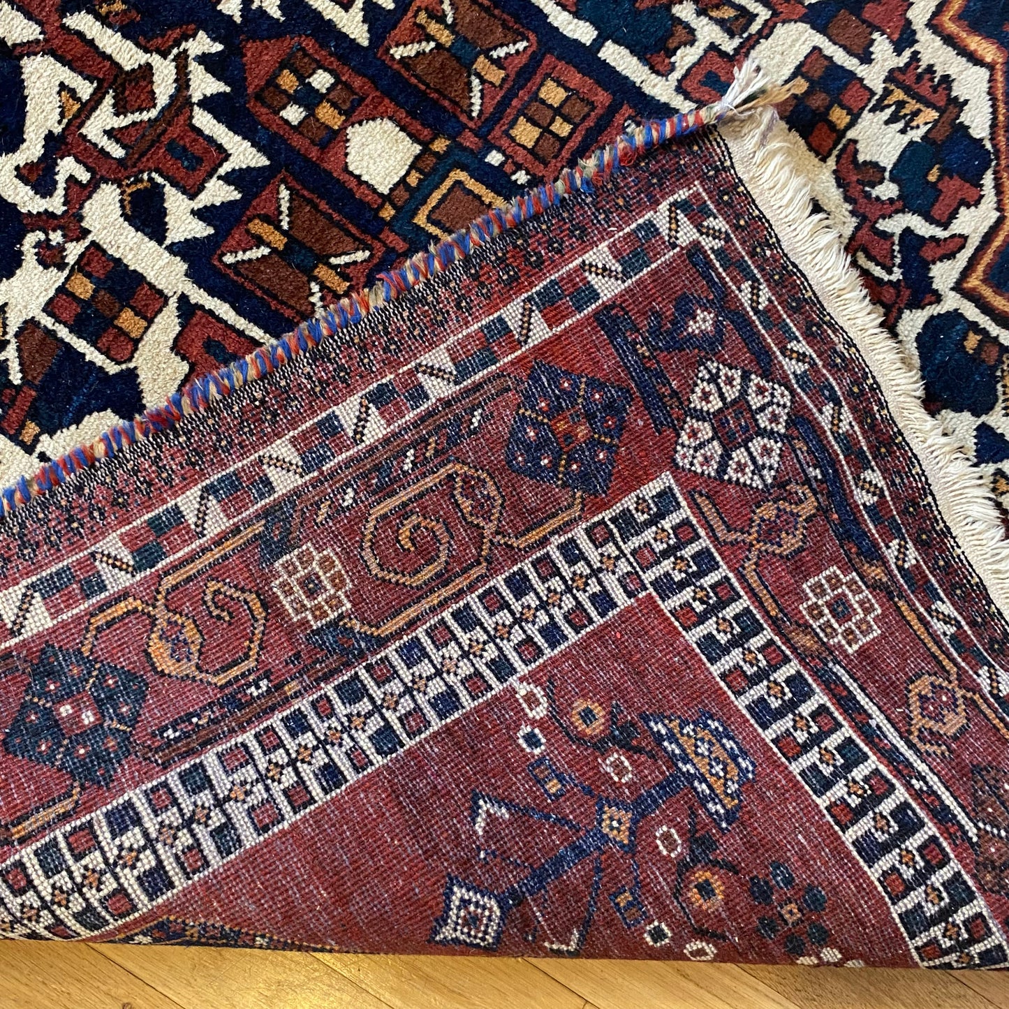 Persian Afshar Rug, 4' 2 x 6' Vintage Brown