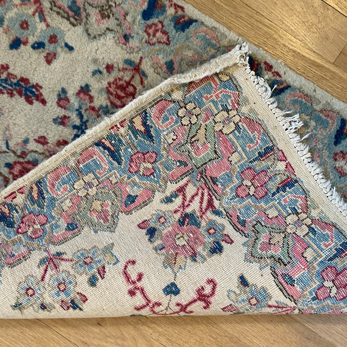 Vintage Rug, 1' 11 x 3' Cream