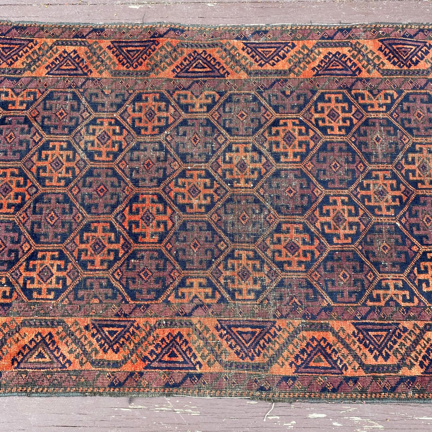 Vintage Rug, 2' 10 x 4' 8 Blue
