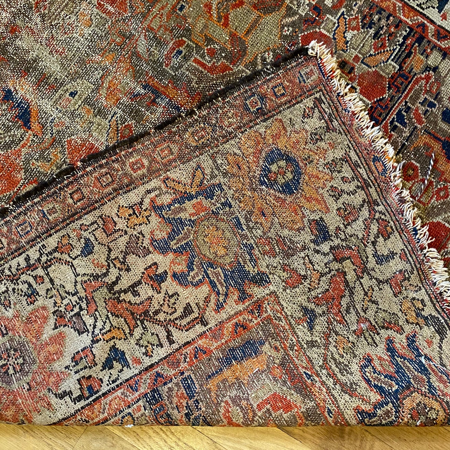Vintage Rug, 4' 4 x 6' Brown