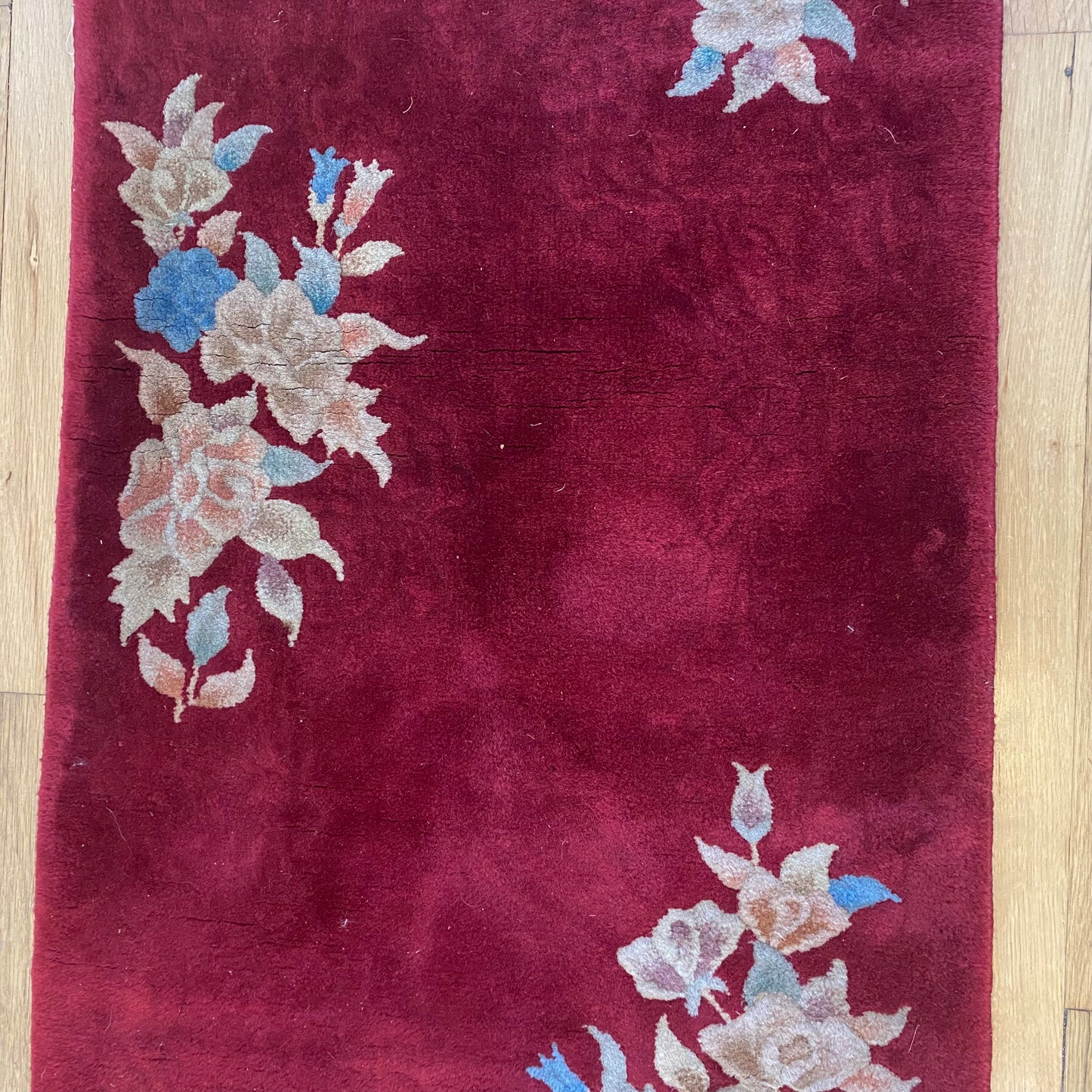 Vintage Rug, 2' x 4' 3 Red Orange