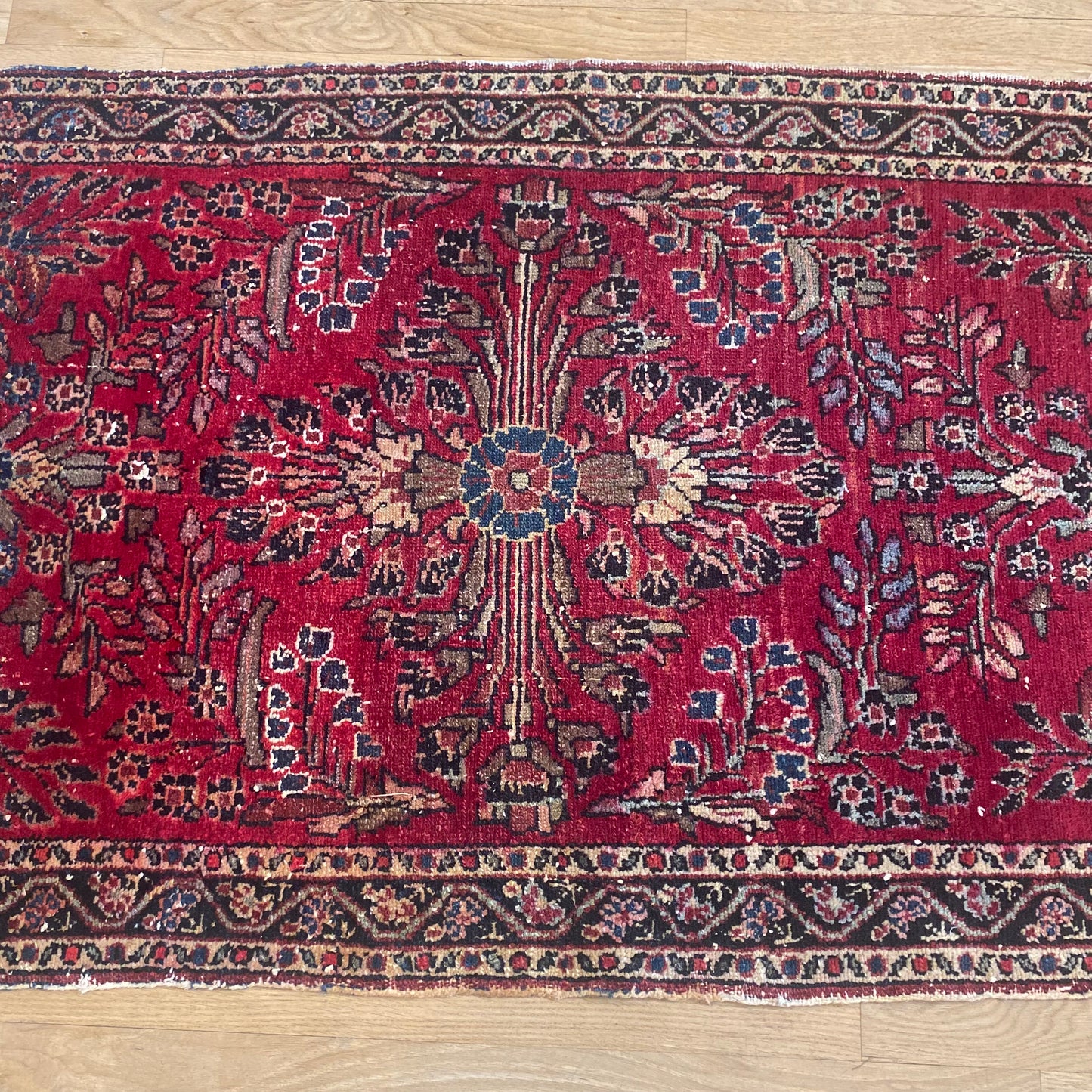 Vintage Rug, 2' 8 x 4' 2 Red